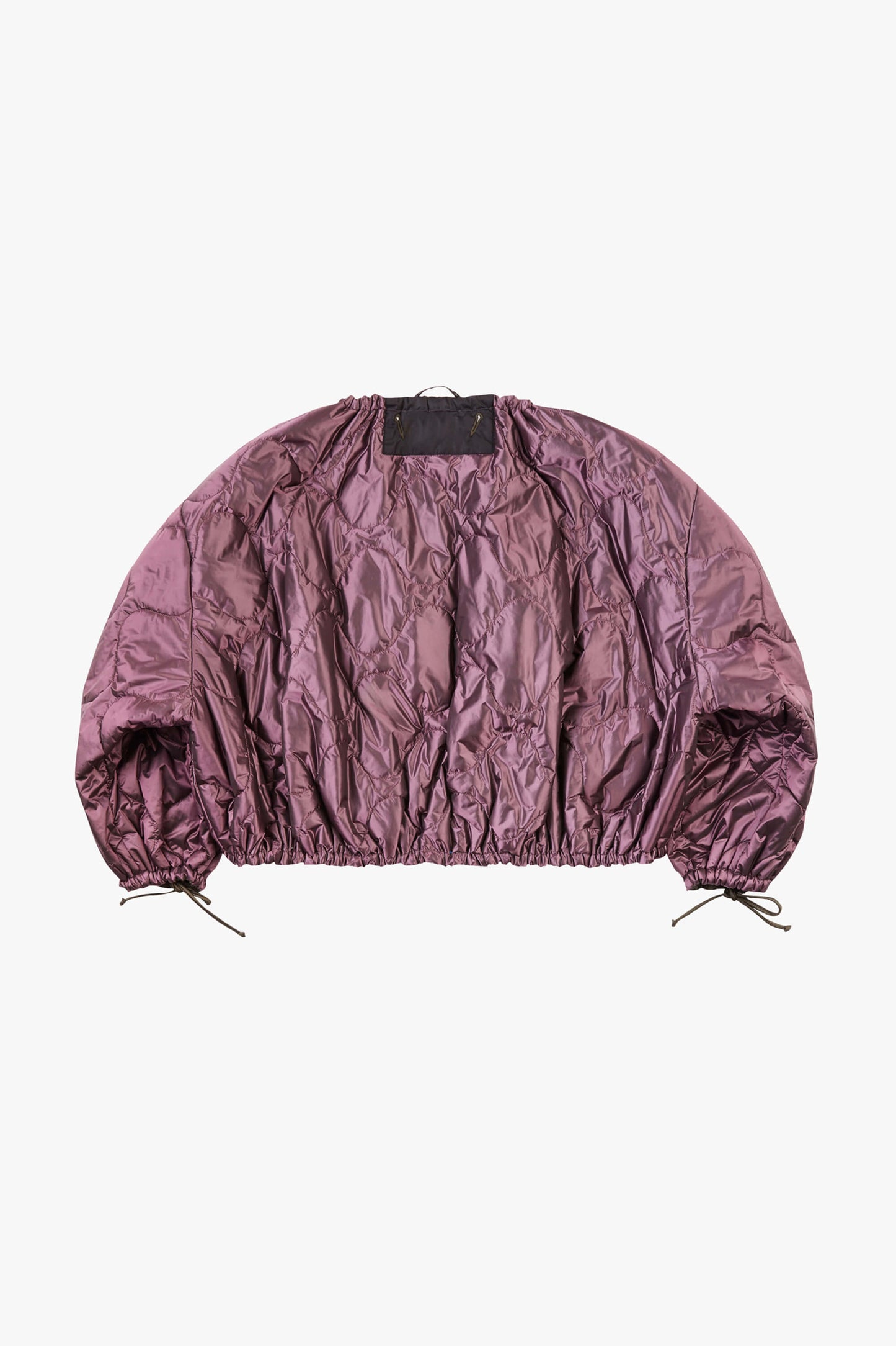 Parachute Quilt Bomber - Dark Olive / Amethyst