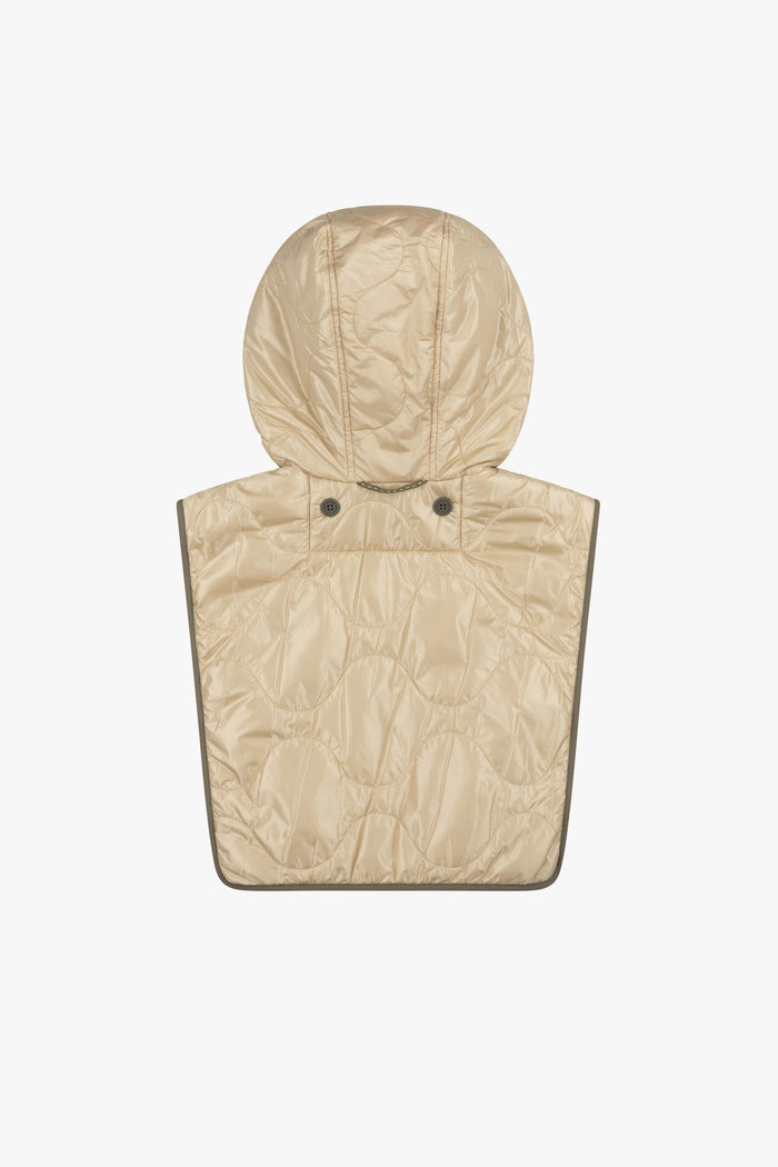 Elements Quilt Zip Hood - Antique Gold / Oyster