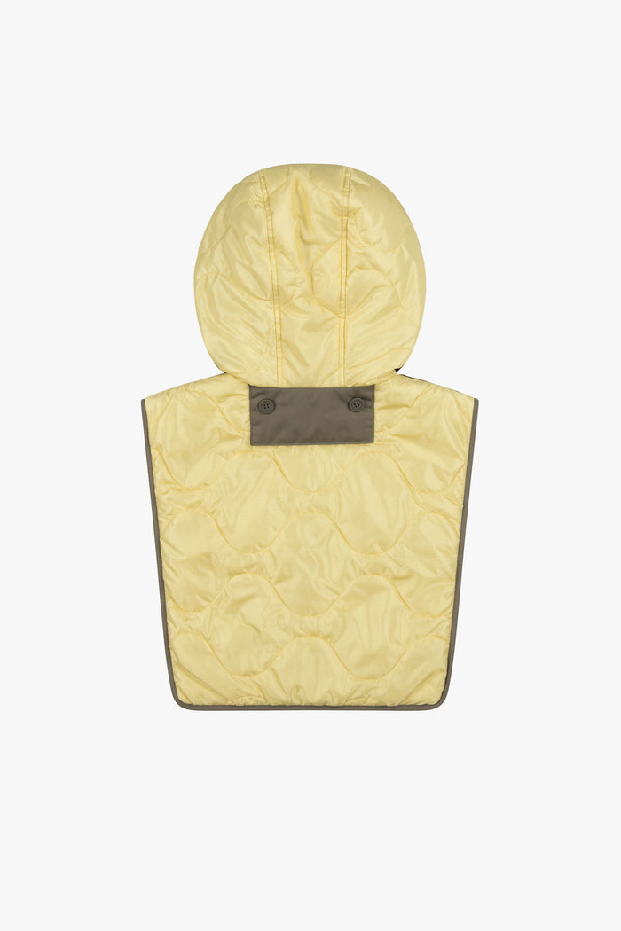 Elements Quilt Zip Hood - Antique Gold / Oyster