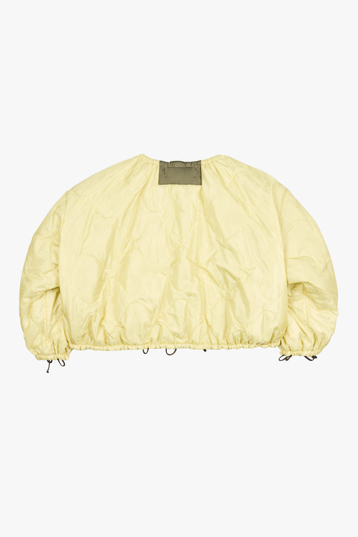 Parachute Quilt Bomber - Peat / Pale Yellow