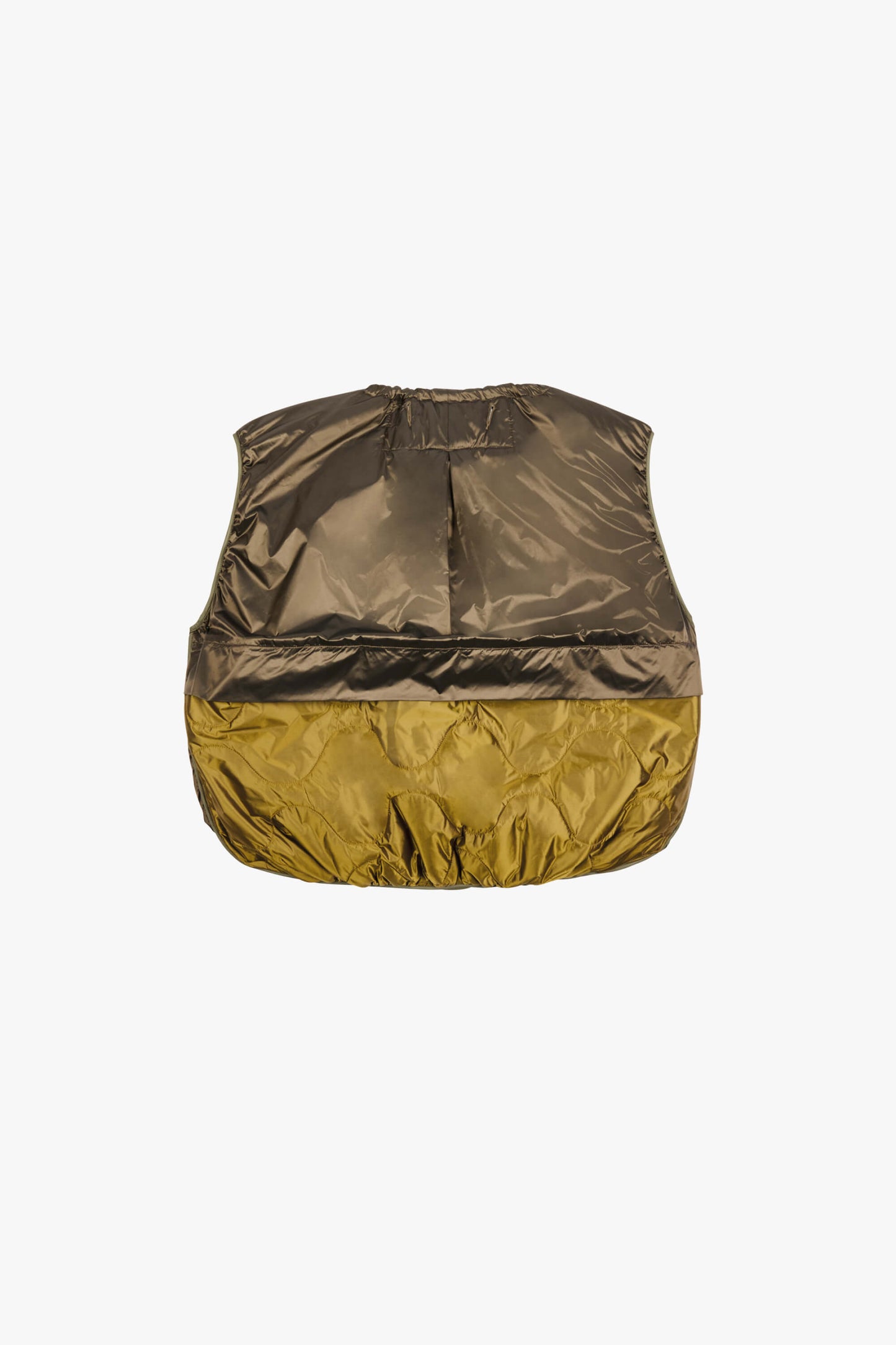 Parachute Quilt Vest - Peat / Pale Yellow