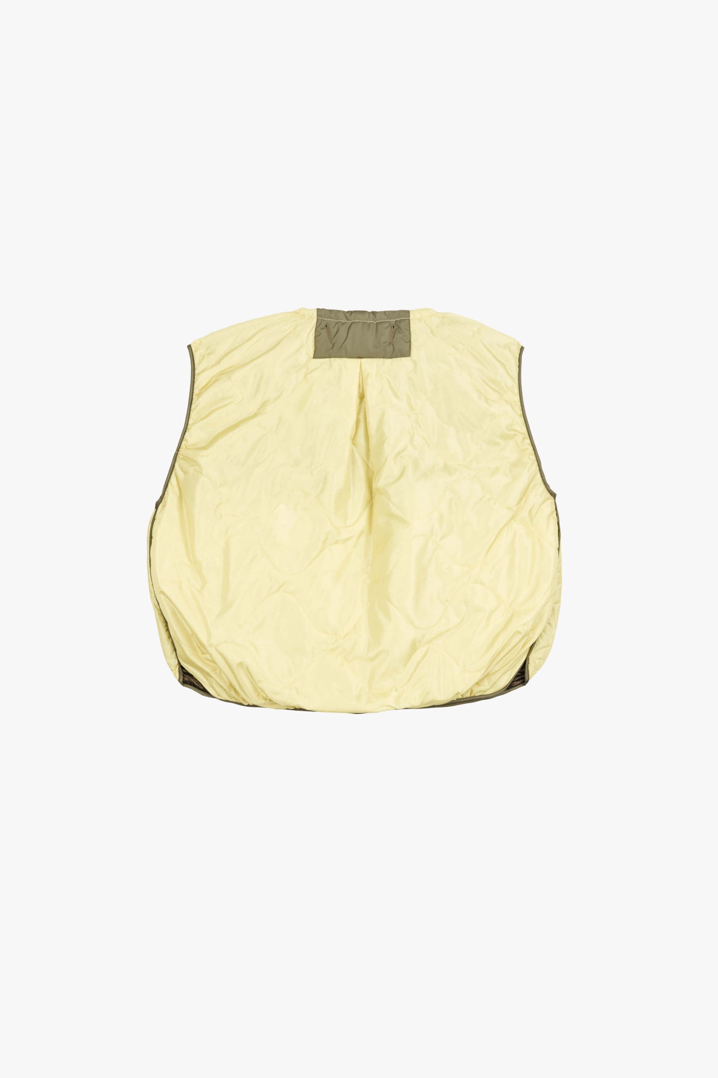 Parachute Quilt Vest - Peat / Pale Yellow