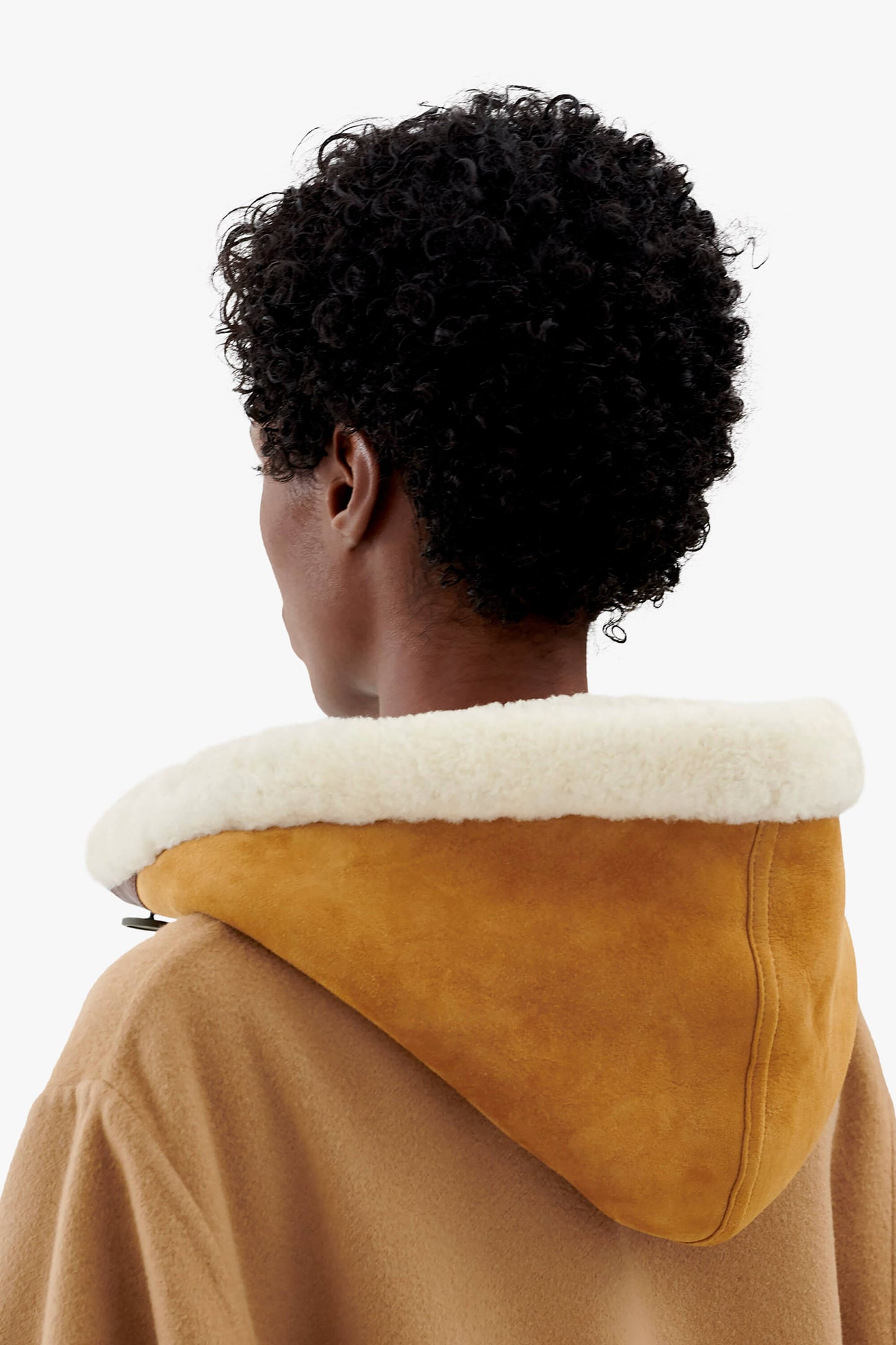 Shearling Close Fit Hood - Tan / Natural