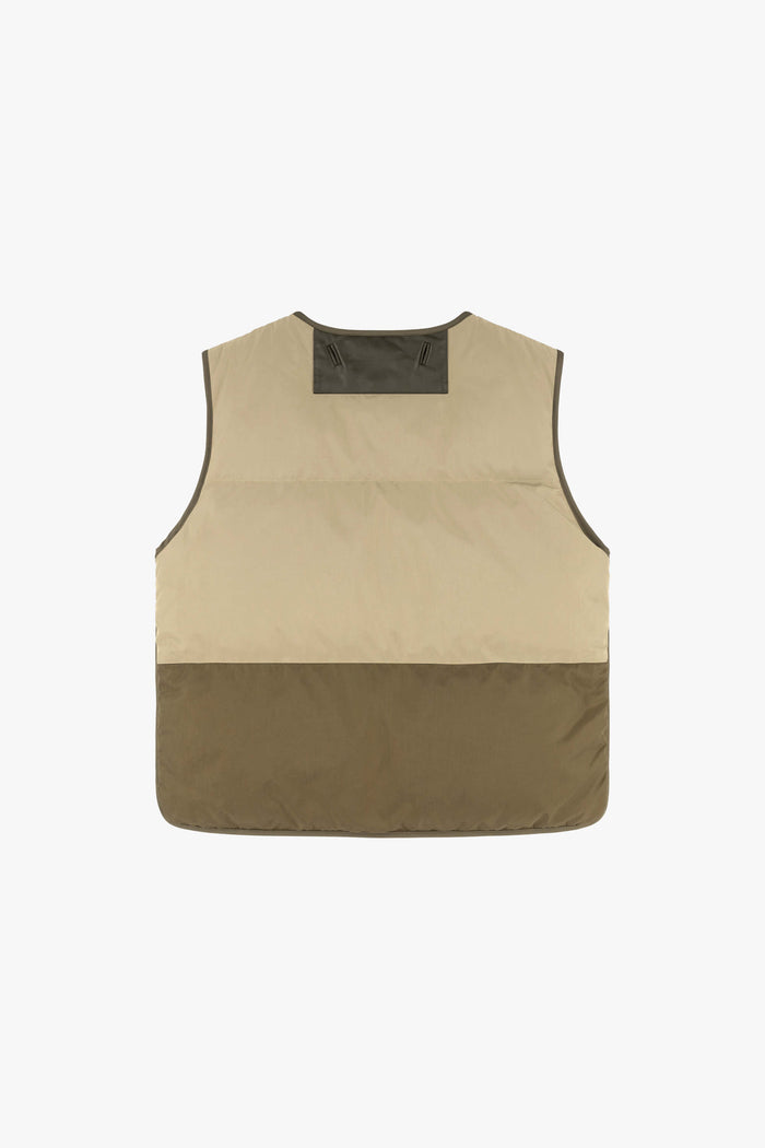 Aviator Down Vest - Sand / Burnt Orange