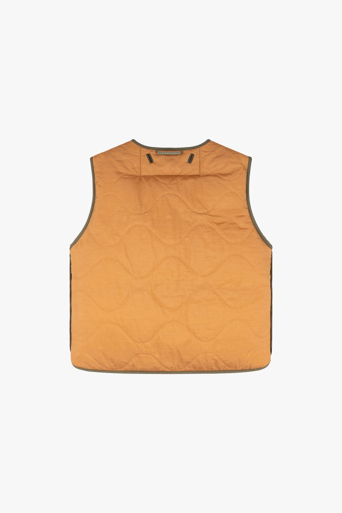 Aviator Down Vest - Sand / Burnt Orange