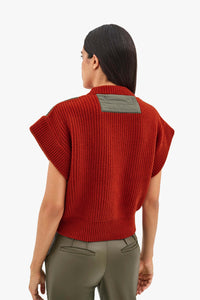 Cable Knit Crew Jumper - Amber