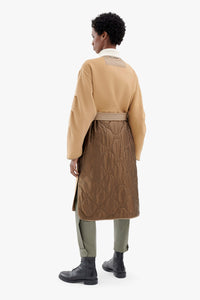 Cashmere Quilt Parka - Camel