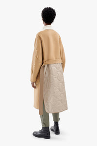 Cashmere Quilt Parka - Camel