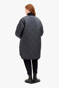 Colourblock Quilt Jacket - Anthracite / Slate