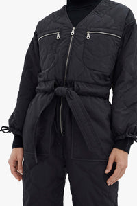 Quilted Jumpsuit - Black