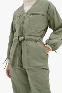 Quilted Jumpsuit - Eucalyptus