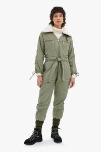 Quilted Jumpsuit - Eucalyptus