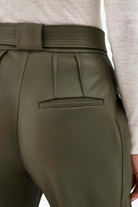 Leather Trousers - Olive