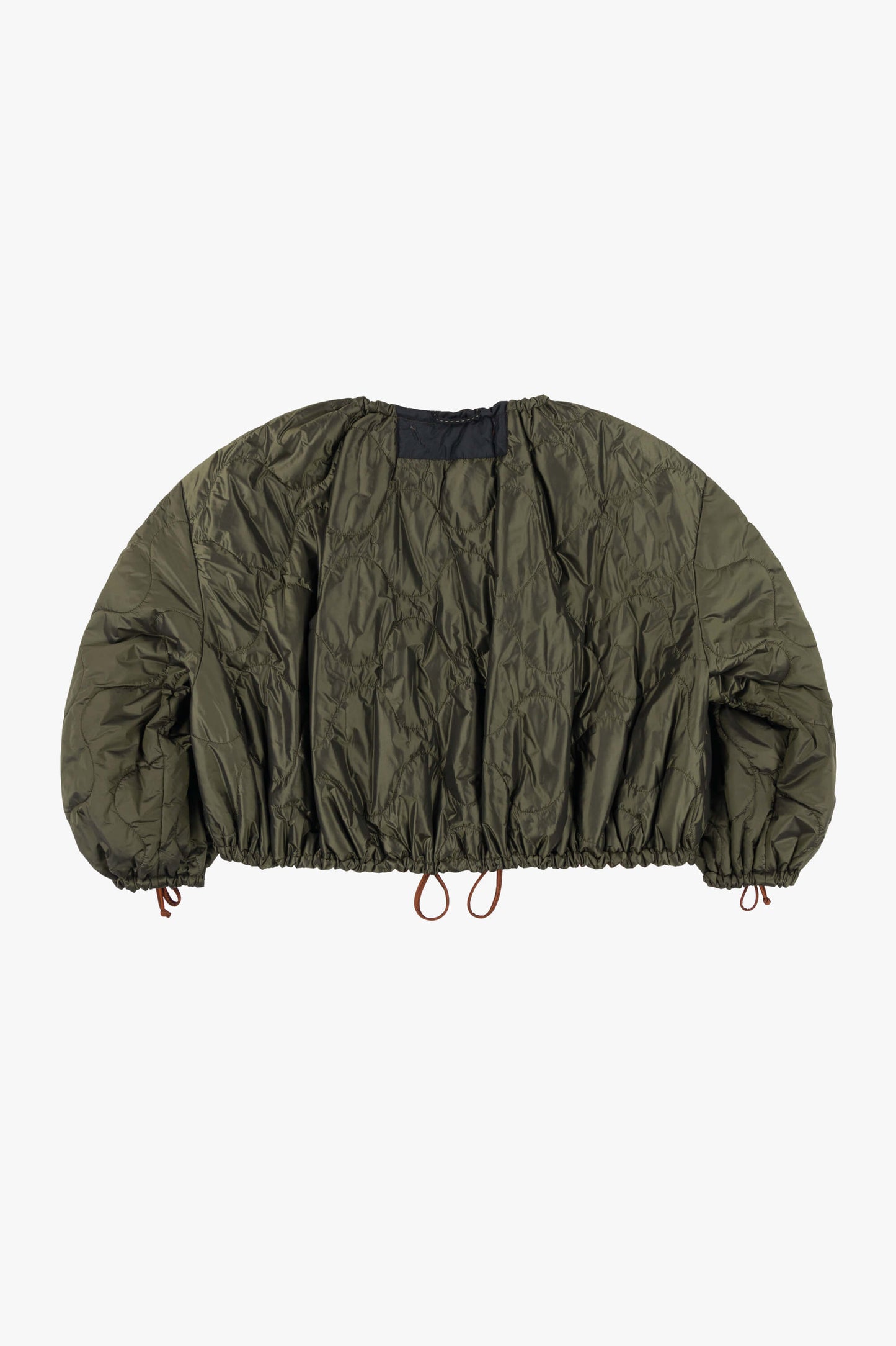 Parachute Quilt Bomber - Amber / Dark Olive