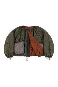 Parachute Quilt Bomber - Amber / Dark Olive