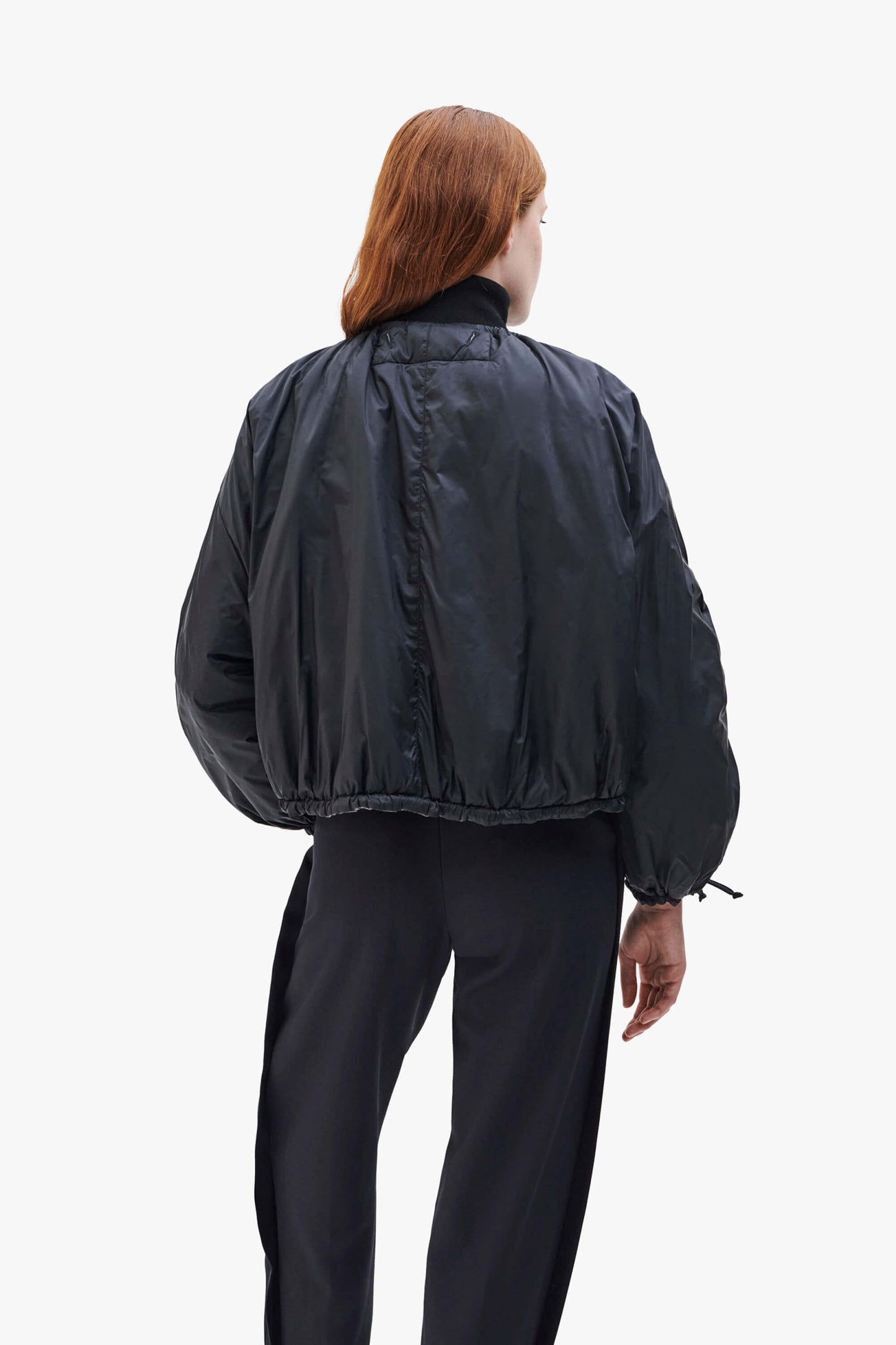 Parachute Quilt Bomber - Black / Granite