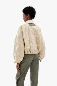 Parachute Quilt Bomber - Bronze / Oyster