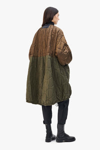 Parachute Quilt Parka - Bronze / Black