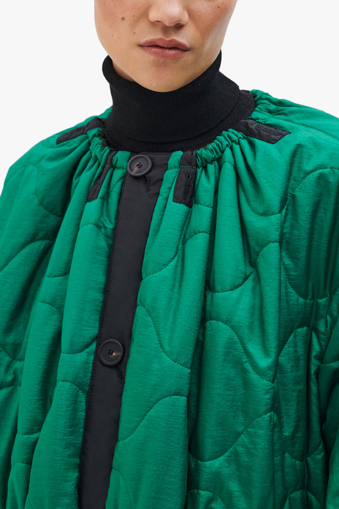 Parachute Quilt Parka - Emerald / Dark Olive