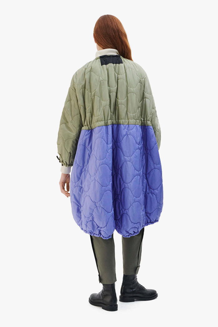 Parachute Quilt Parka - Pale Sage / Dark Olive