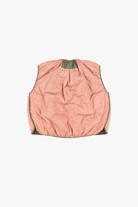 Parachute Quilt Vest - Bronze / Pale Pink