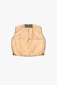 Parachute Quilt Vest - Mocha Brown / Soft Peach