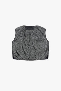 Parachute Quilt Vest - Navy and Dark Olive / Anthracite