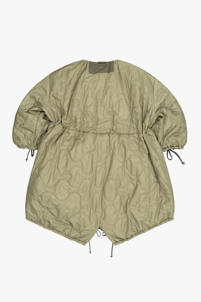 Patchwork Parachute Parka - Mineral Green & Chartreuse / Pale Sage