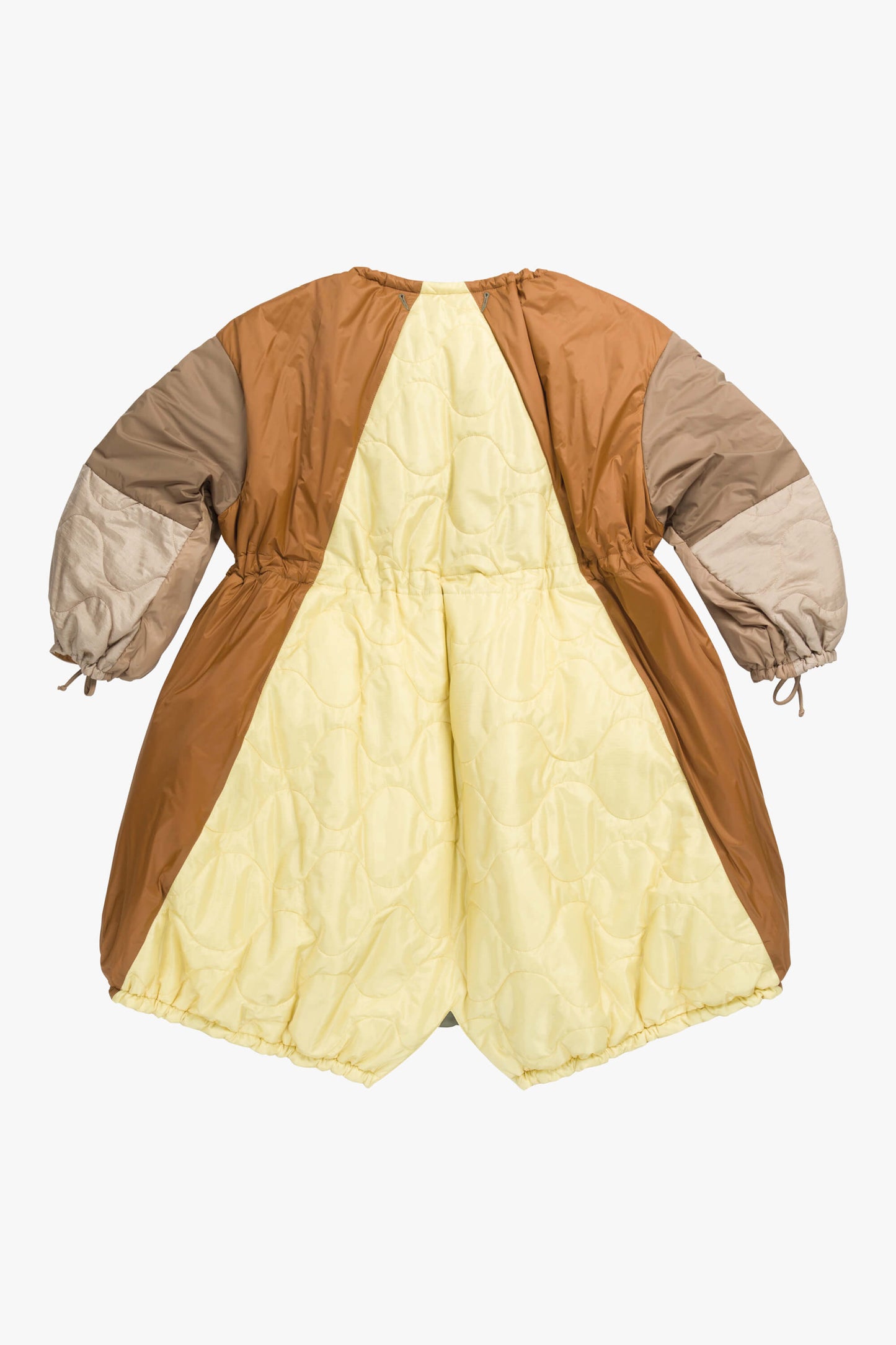 Patchwork Parachute Parka - Oak / Caramel