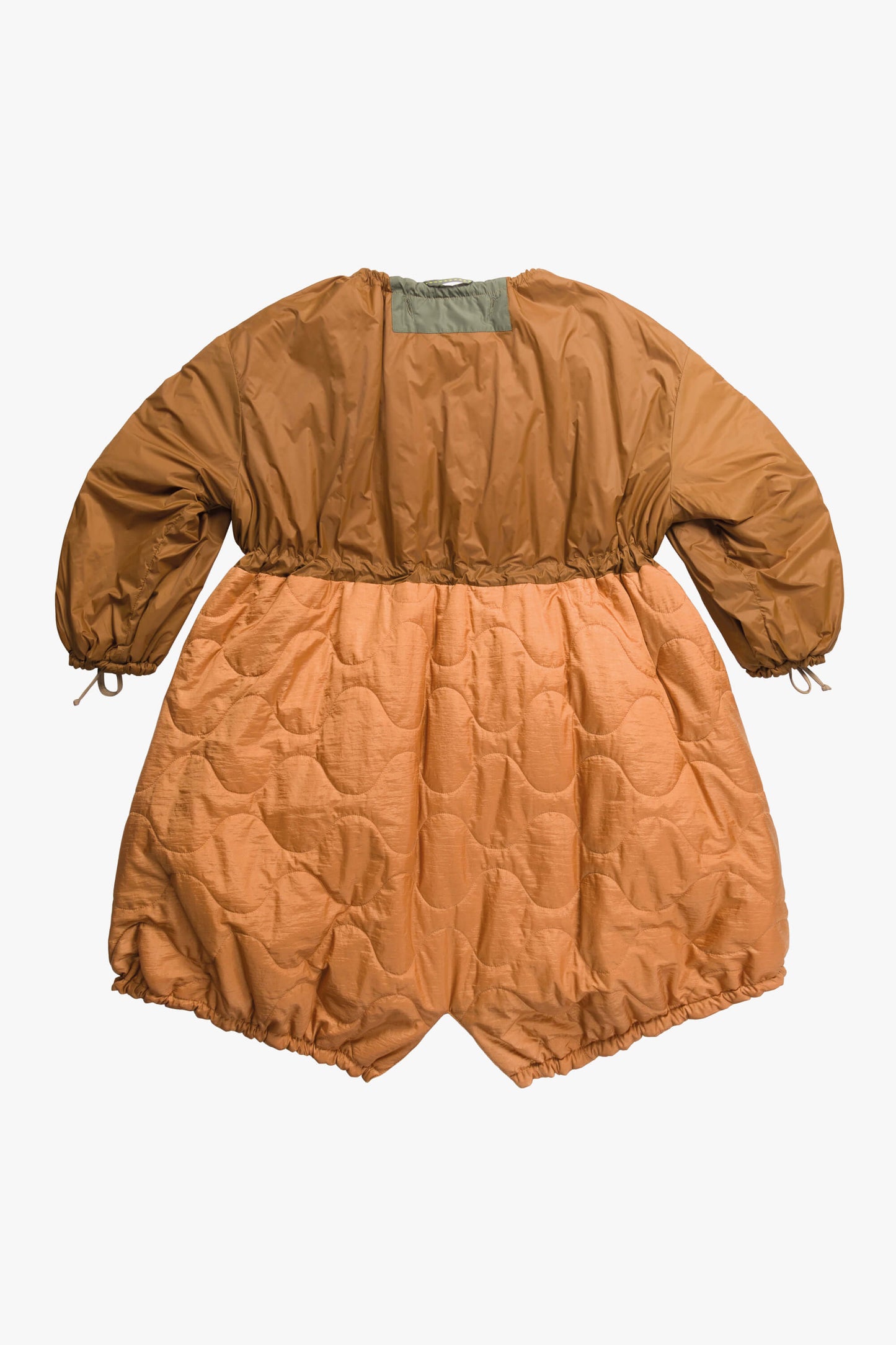 Patchwork Parachute Parka - Oak / Caramel