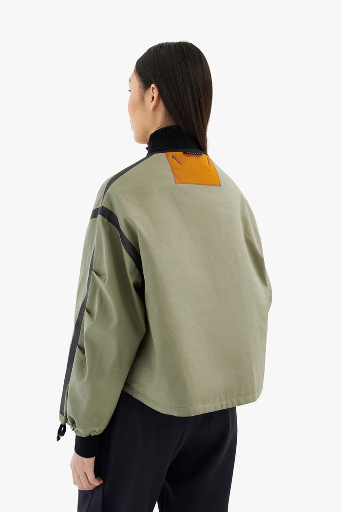 Bonded Rain Bomber - Bright Navy / Sage