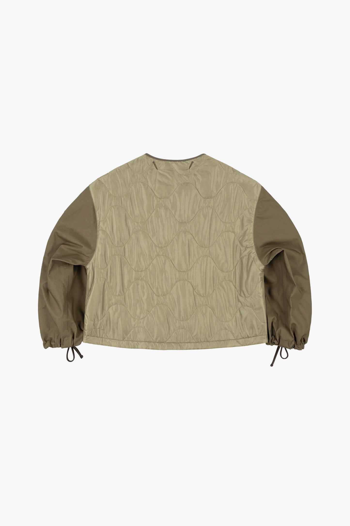 Bonded Rain Bomber - Pale Olive / Chartreuse