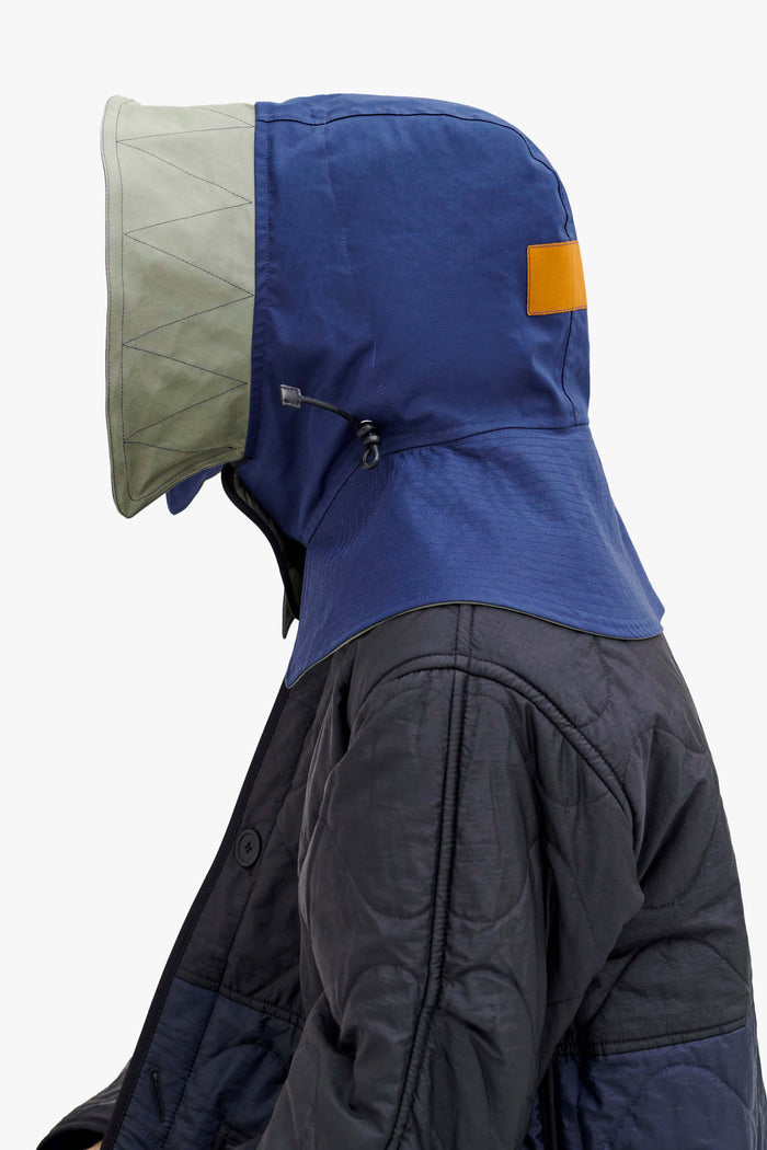 Elements Rain Quilt Hood - Bright Navy