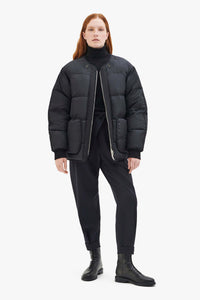 Shareable Down Jacket - Black / Dark Olive