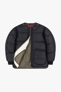 Shareable Down Jacket - Black / Dark Olive