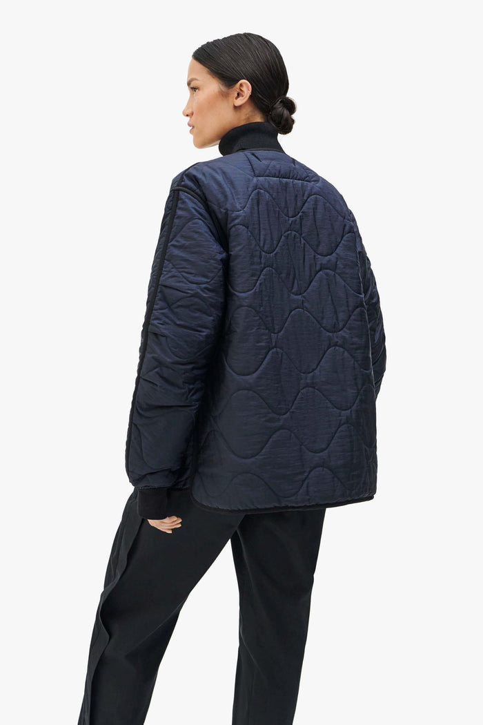 Shareable Quilt Jacket - Navy / Wine