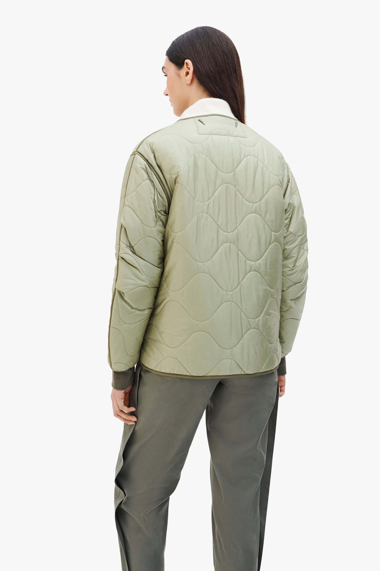 Shareable Quilt Jacket - Pale Sage / Stone