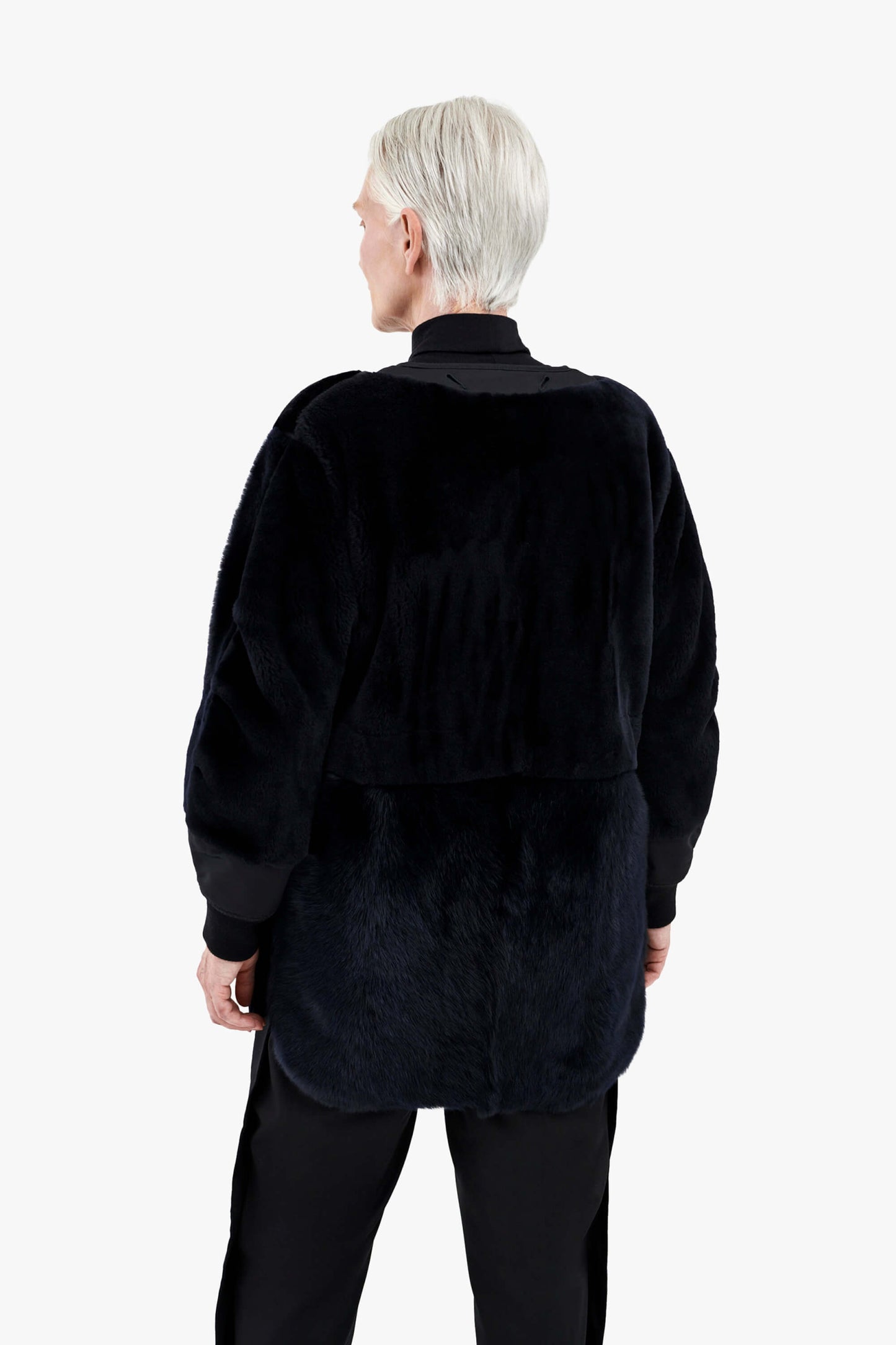 Shearling Coat - Midnight / Black