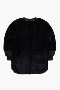 Shearling Coat - Midnight / Black