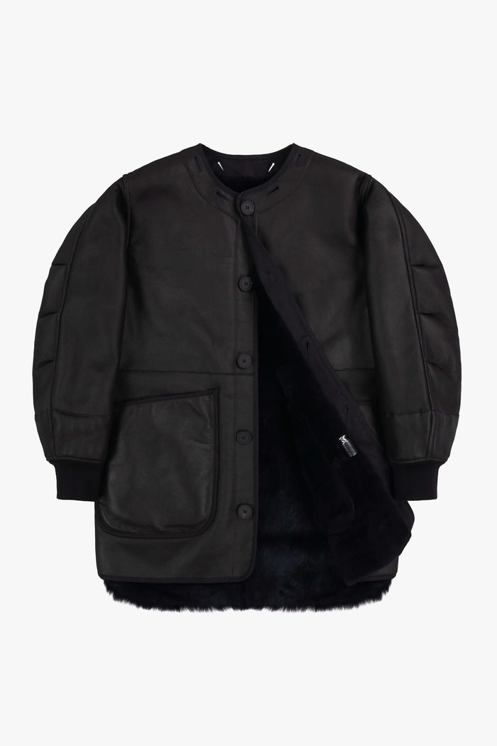 Shearling Coat - Midnight / Black