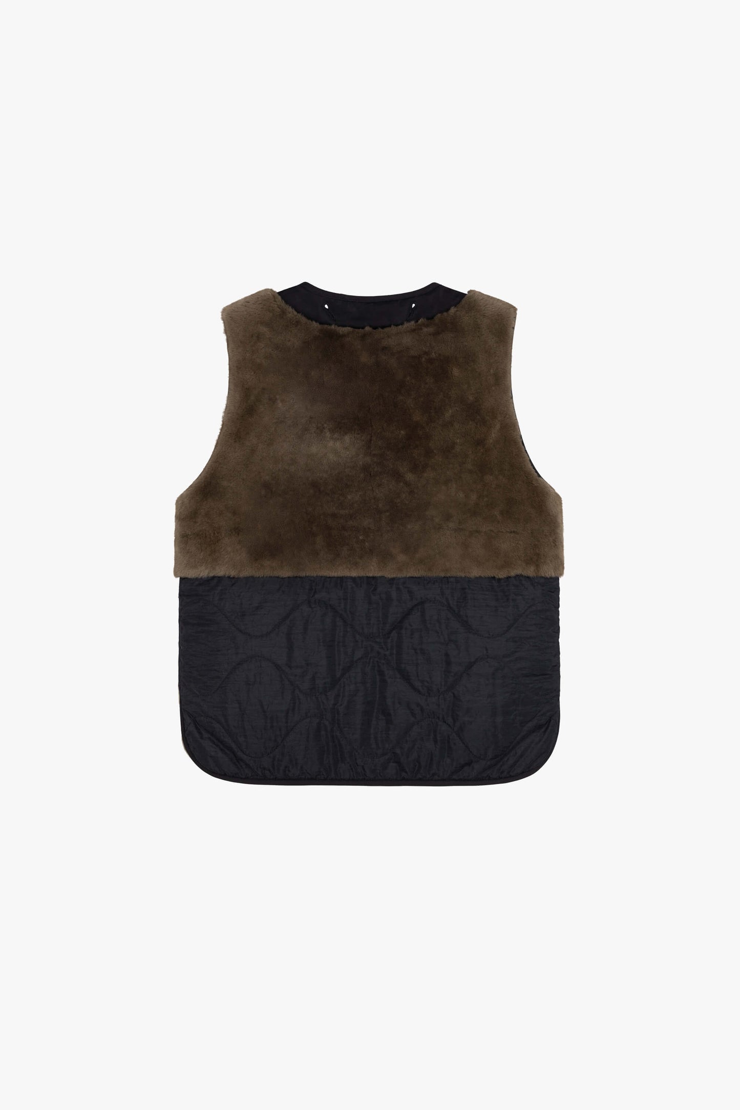 Shearling Quilt Liner - Dark Olive / Stone