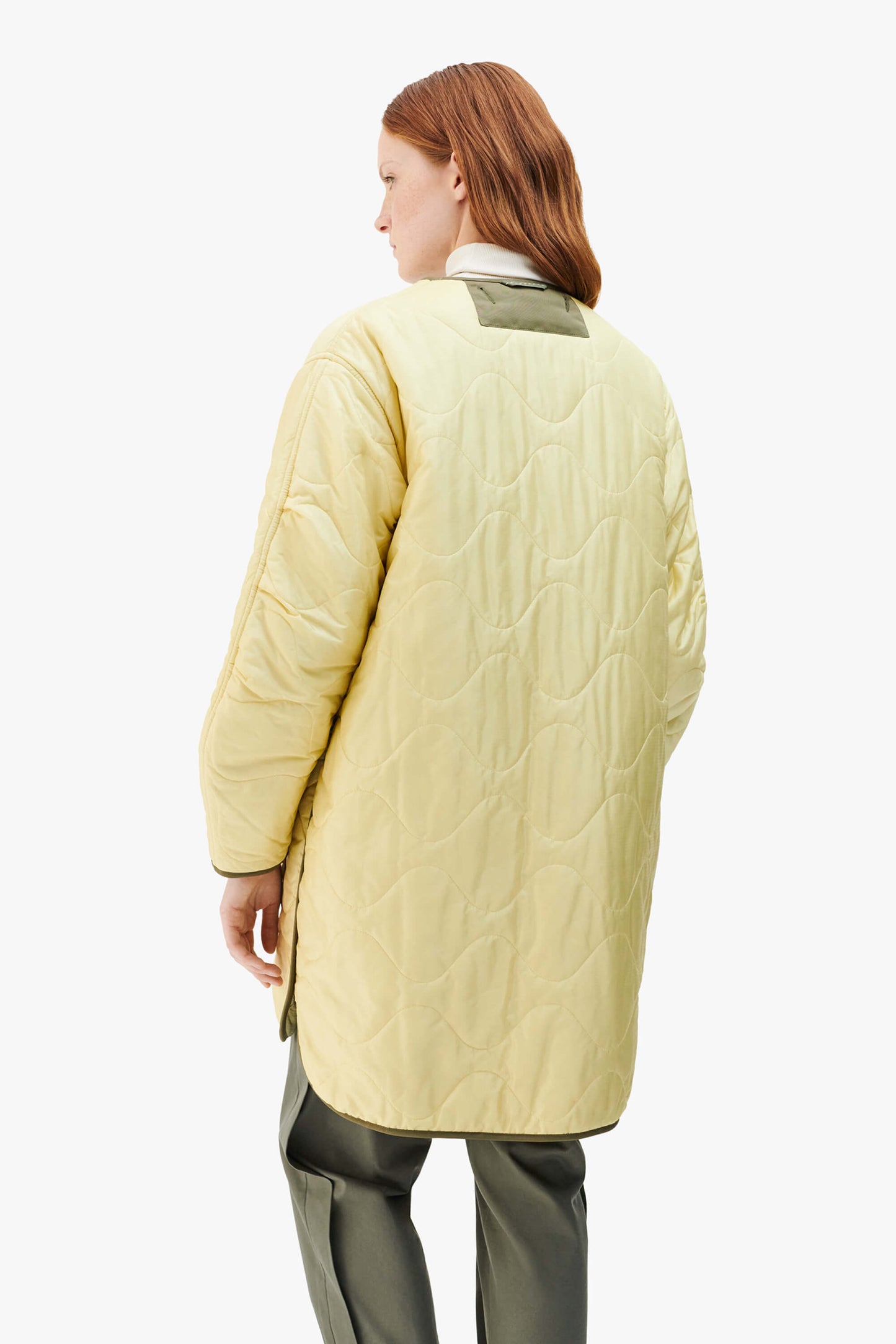 Signature Quilt Jacket - Pale Sage / Pale Yellow