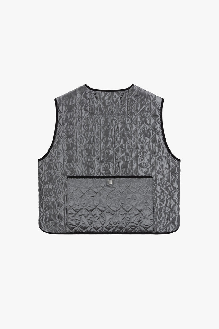 Utility Quilt Vest - Anthracite / Mineral Green