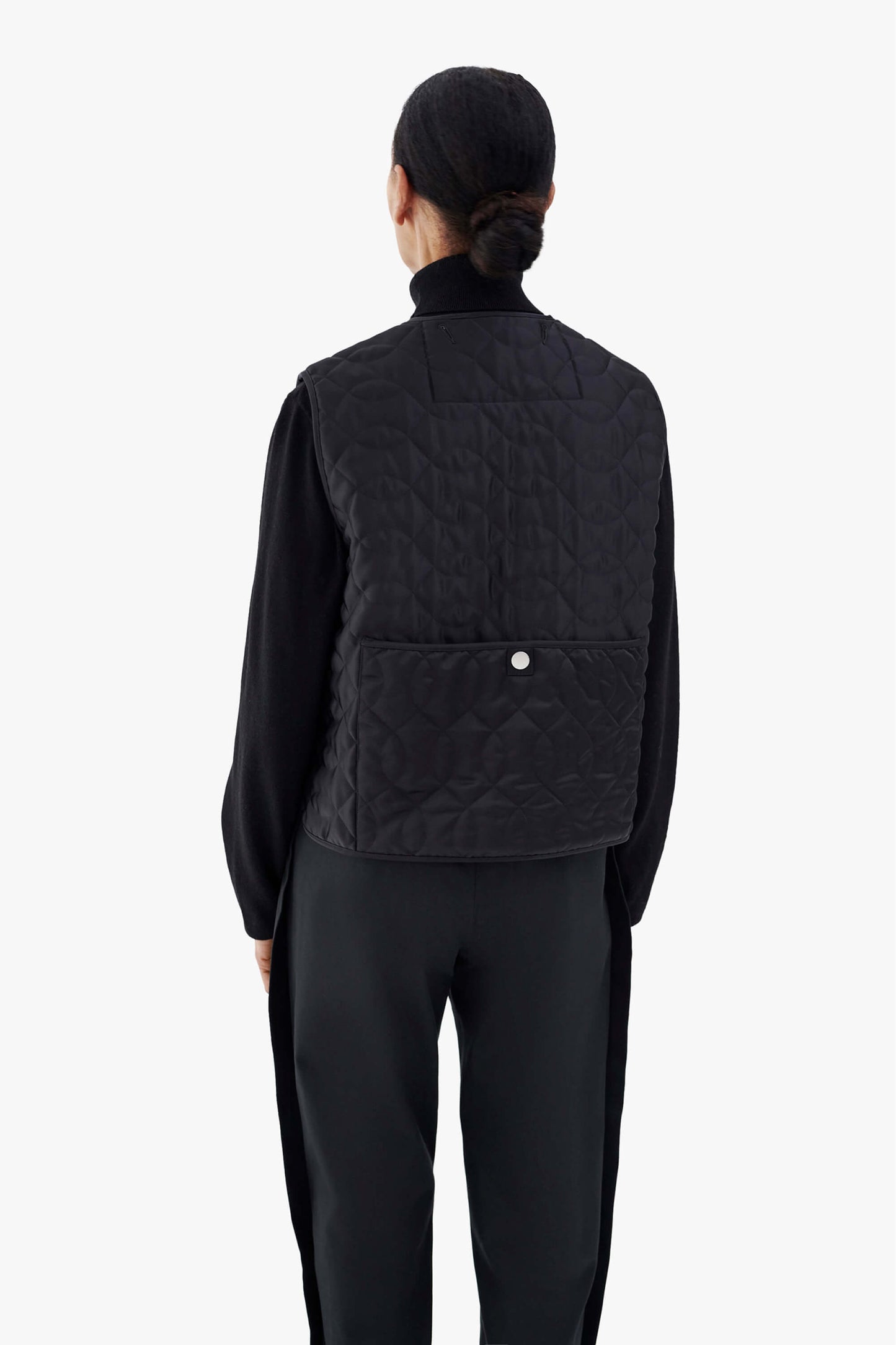 Utility Quilt Vest - Black / Anthracite