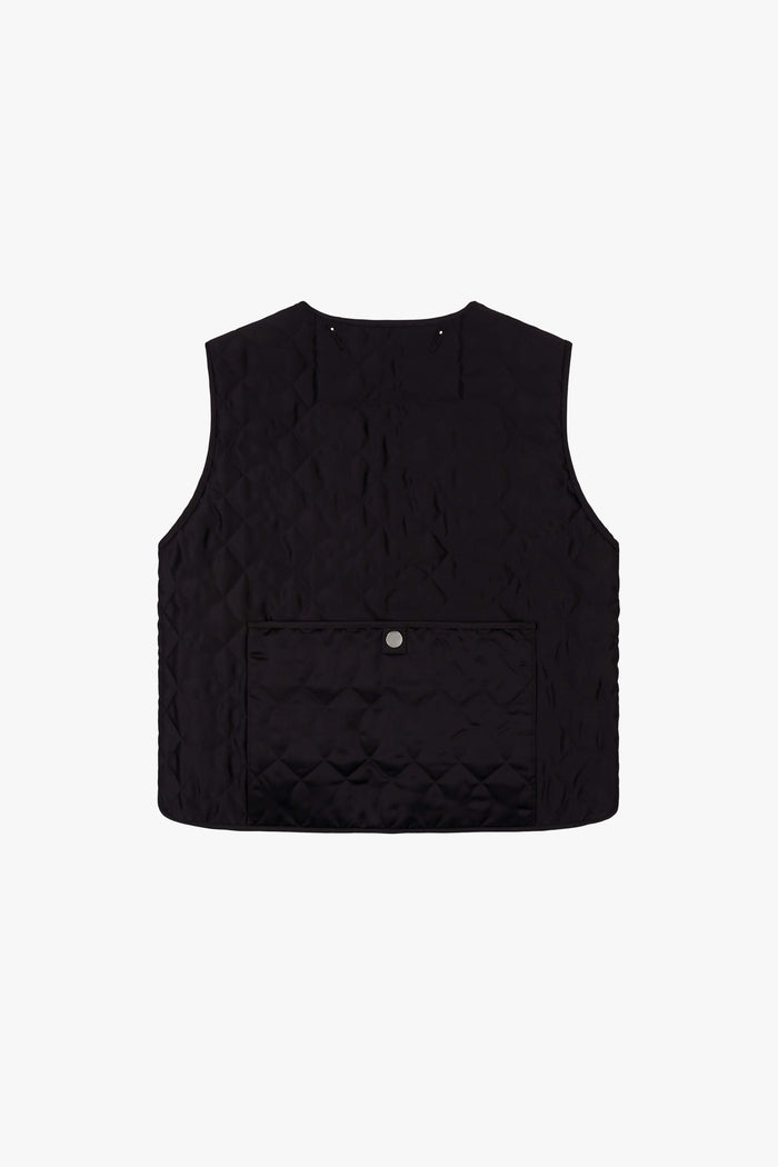 Utility Quilt Vest - Black / Anthracite