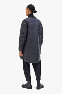 Wool Patchwork Signature Quilt Jacket - Navy / Black