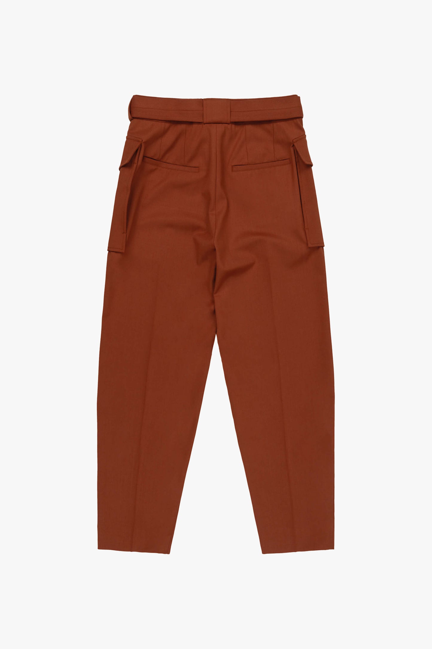 Wool Patch Pocket Trouser - Russett