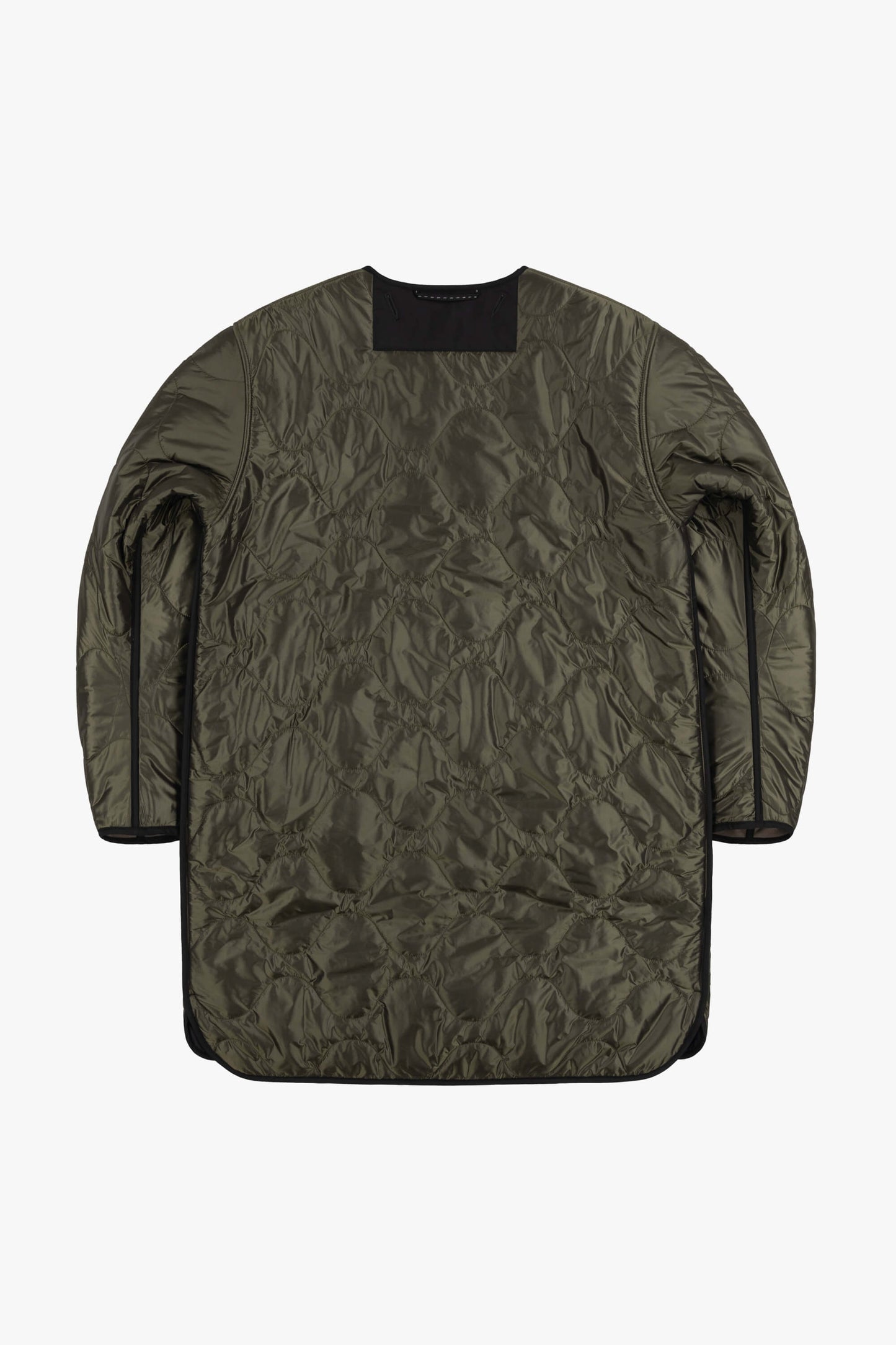 Wool Quilt Jacket - Olive & Black / Dark Olive