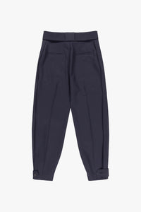 Wool Tapered Trouser - Ink