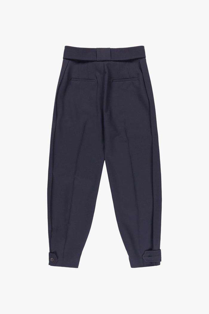 Wool Tapered Trouser - Ink